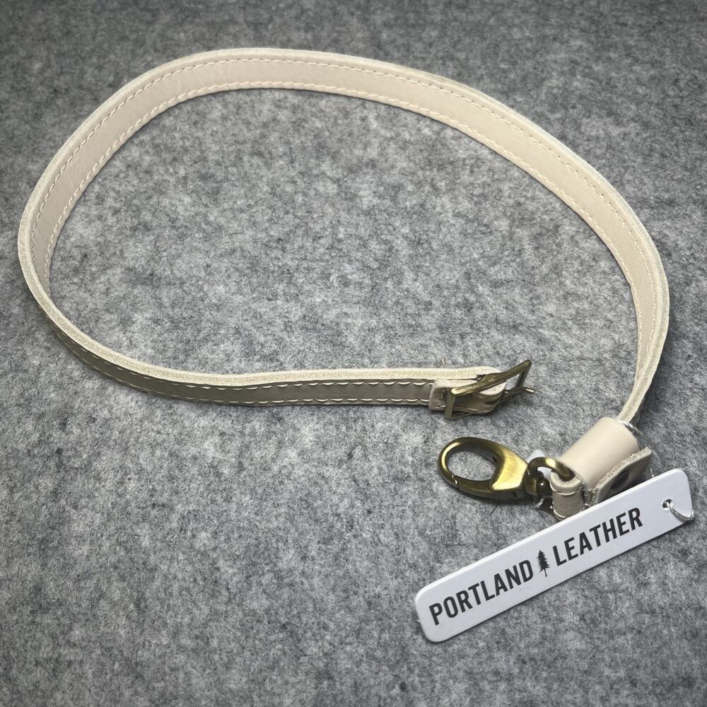 NEW Portland Leather Goods Crossbody Strap Extender V2 in Bone Cream 25" NWT